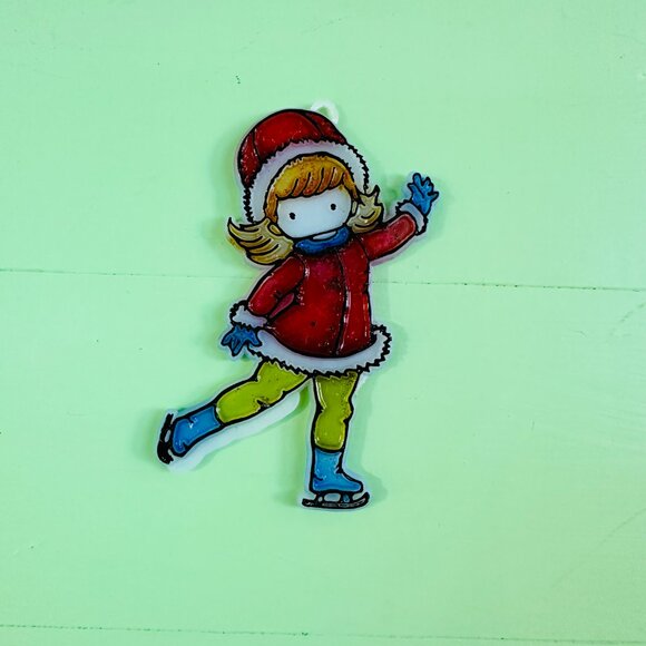 Vintage Joan Walsh Anglund Christmas Ornaments Set of Three Vintage 80s Xmas - Picture 2 of 7